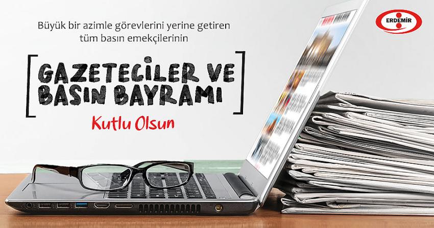 Erdemir gazeteciler gününü kutladı..