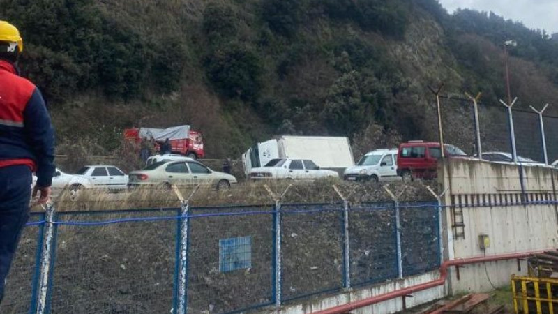 Kdz.Ereğli Tersaneler Bölgesinde kaza kameralara yansıdı..