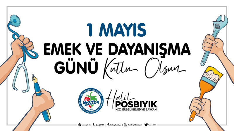 Kdz. Ereğli Belediye Başkanı Halil Posbıyık Emekçiler Gününü Kutladı