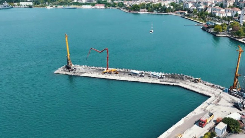 Kdz. Ereğli Bozhane Limanı'nda çalışmalar devam ediyor..