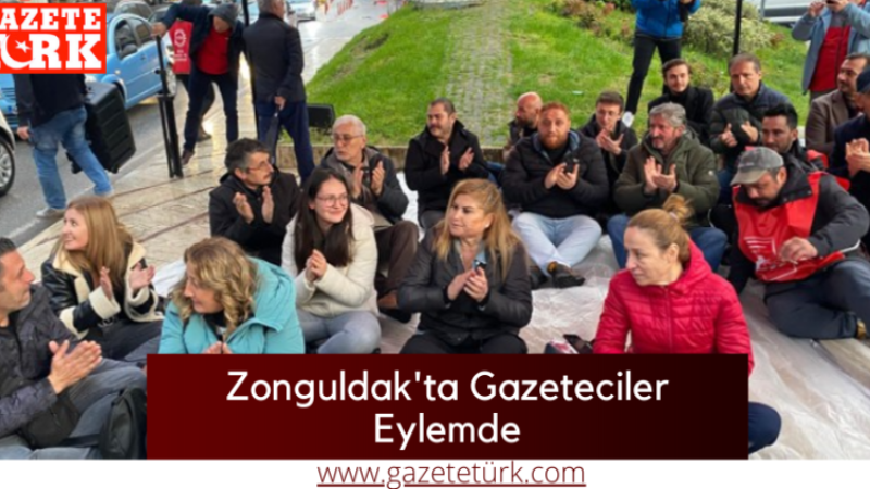 Zonguldak'ta Gazeteciler Eylemde