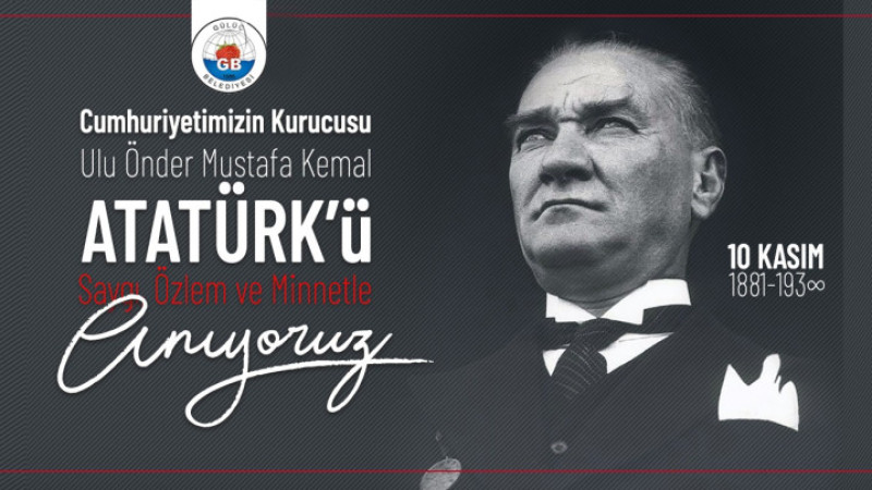 Gülüç Belediyesi 10 Kasım Atatürk'ü  Anma İlanı