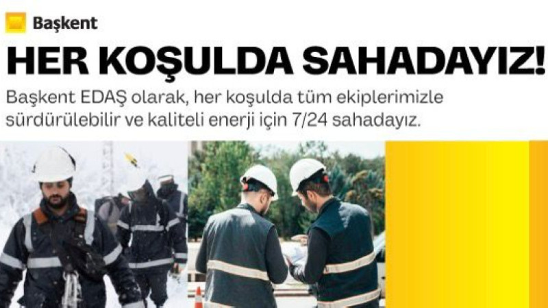 Her koşulda sahadayız..