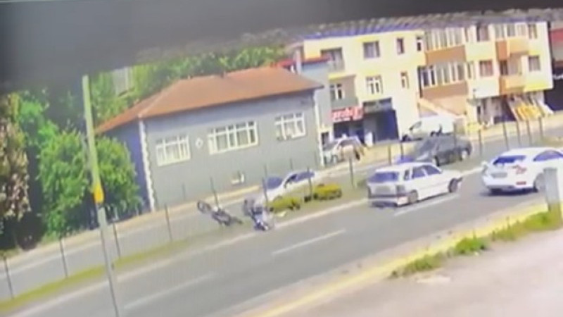 Kdz.Ereğli’de motosiklet sürücüsü takla atarak yaralandı